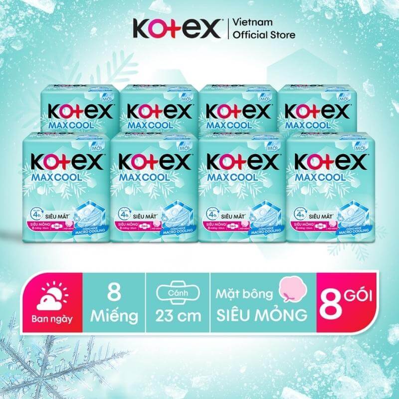 Chuẩn bị băng vệ sinh Kotex cho lần đầu của bé 