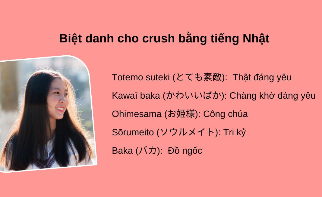 Các từ vựng và câu nói quan trọng khi nói về crush