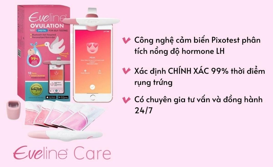 phần mềm everline care tính ngày rụng trứng