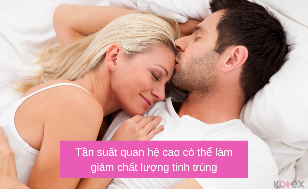 Tần suất quan hệ cao có thể làm giảm chất lượng tinh trùng