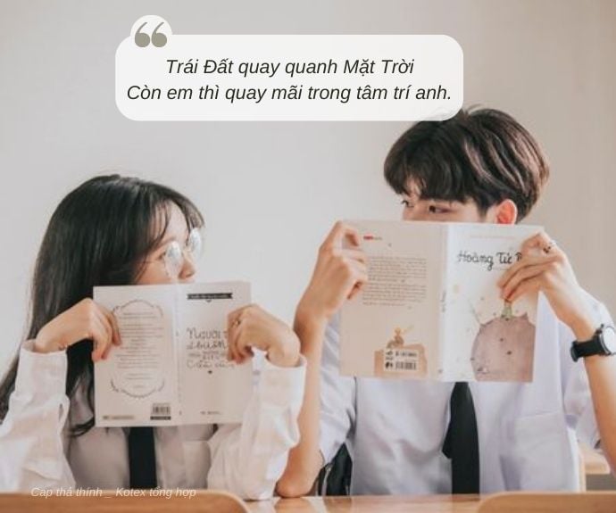 Cap thả thính cho học sinh, sinh viên, tình yêu vườn trường