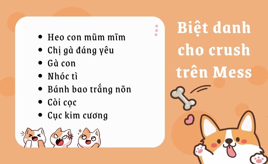 Biệt danh cho crush trên mess