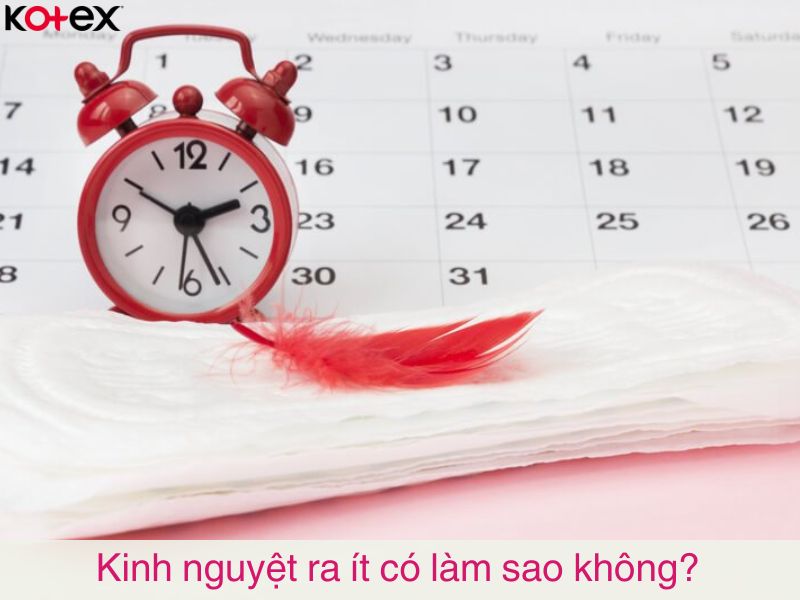 Kinh nguyệt ra ít có làm sao không?