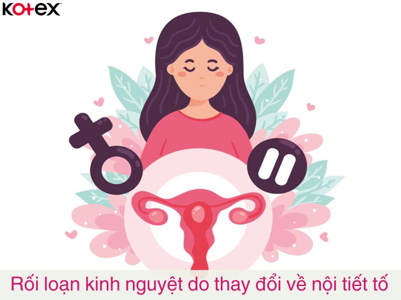 Rối loạn kinh nguyệt do thay đổi nội tiết tố trong cơ thể